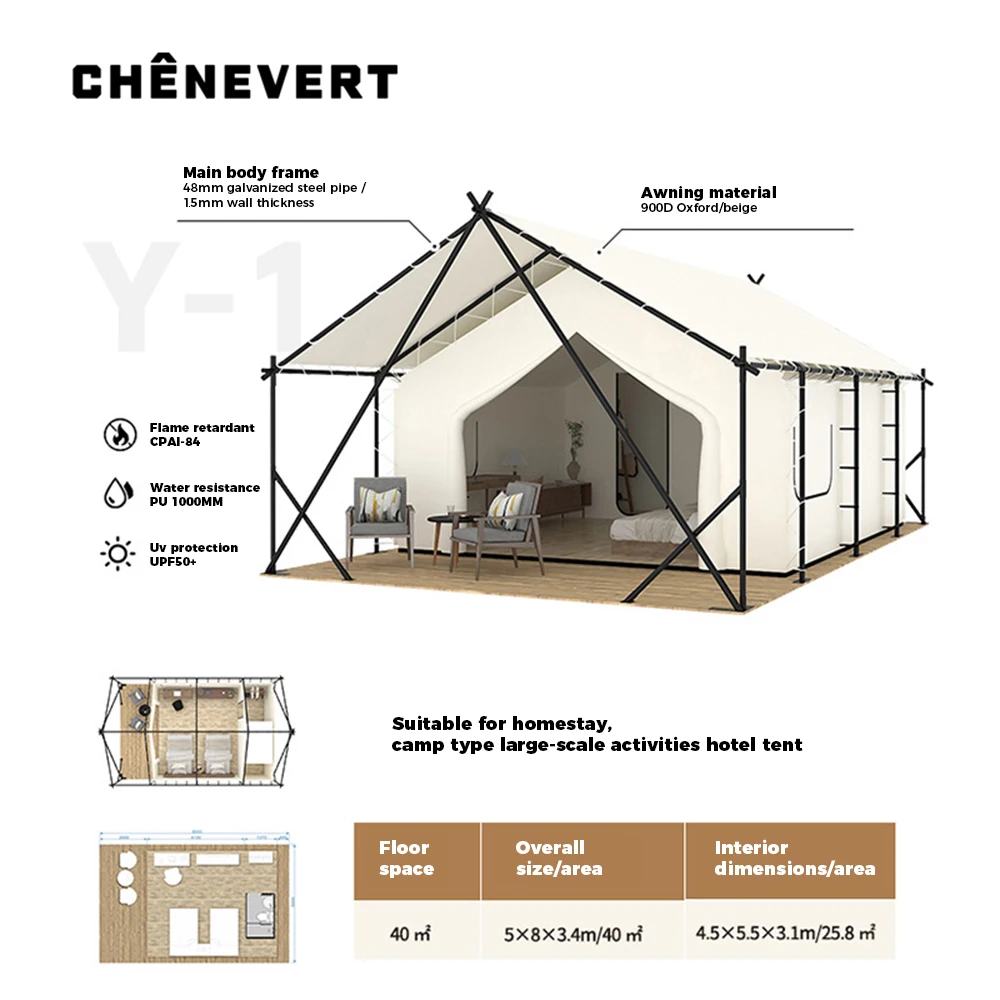 CHENEVERT парусный отель дикий роскошный открытый дом экологический живописный туристический курорт кемпинг конструкция из стали