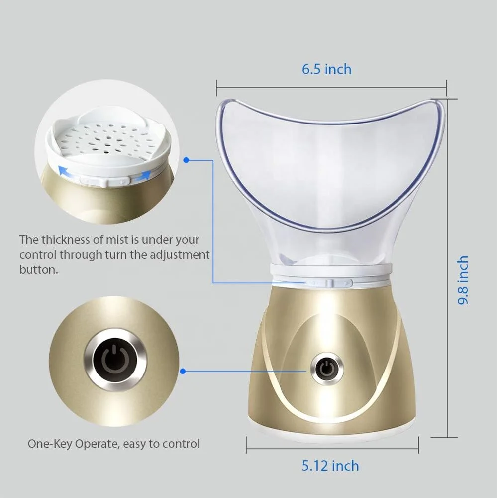 2022 Spa Home Sauna Face Sprayer Electric Facial Steamer Open Pores Extract Blackheads Skin Rejuvenate and Hydrate for Women