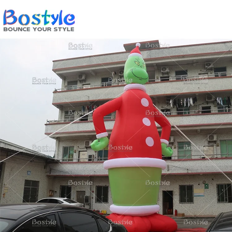 Customized size Xmas decoration christmas inflatable toys clown inflatable bounce house for sale