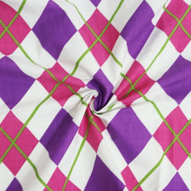 Термостойкая 100% хлопковая однотонная окрашенная ткань с принтом