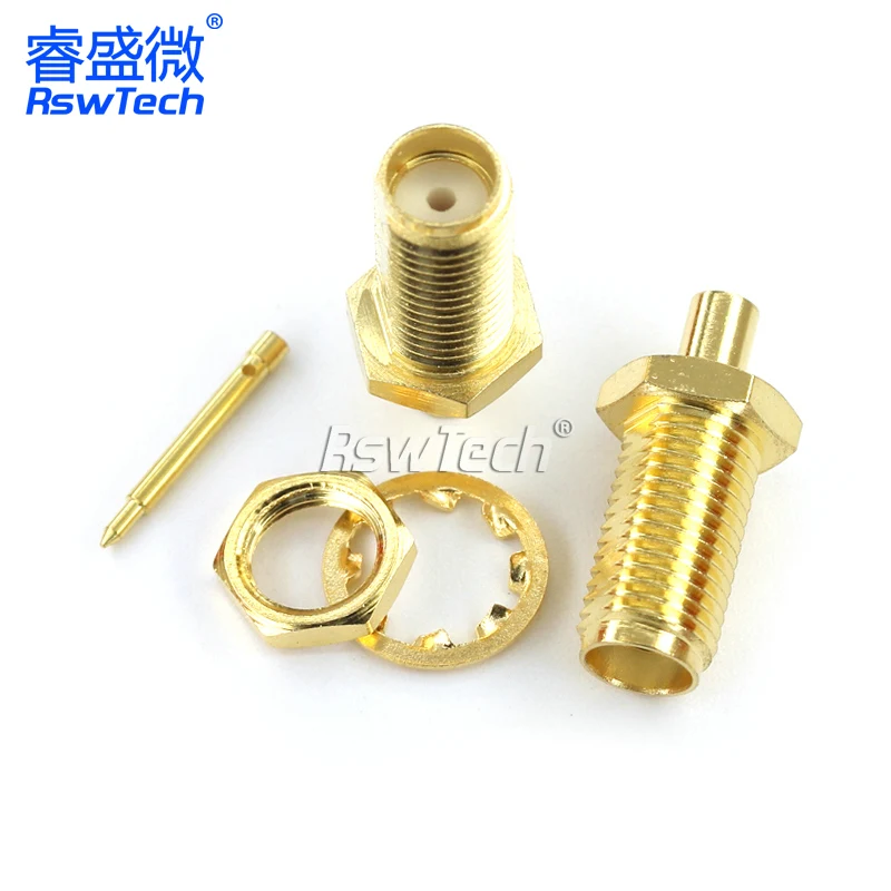RPSMA-KB2 RG405 reverse female welding Compact Plug Rj45 Pv 6pin Rg6 Crimp speakon connector 6pin