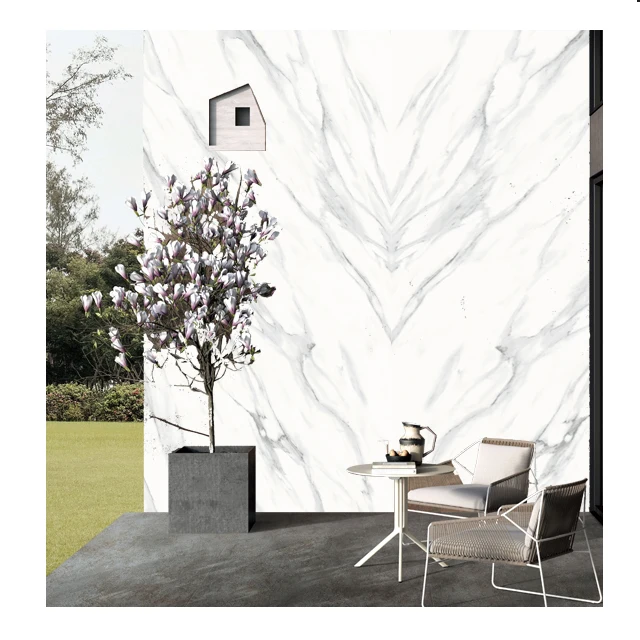 
Guangdong Carrara White Ceramics Floor Thin Slab Tiles Porcelain 