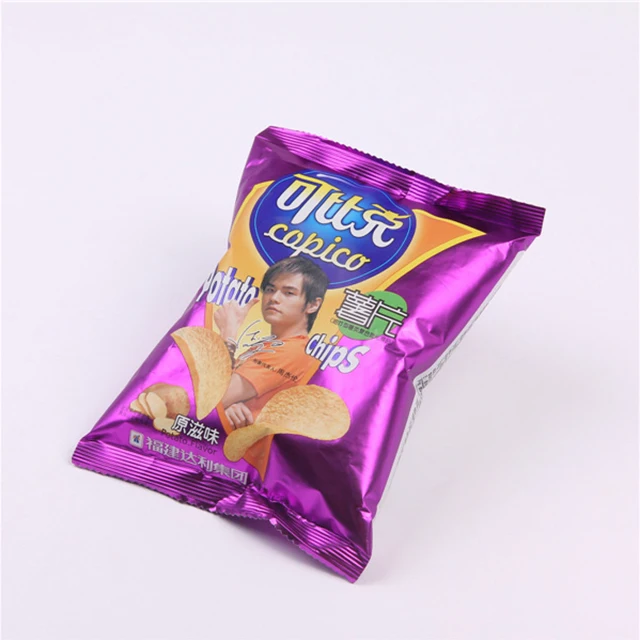 custom printed potato chip bags plastic bags heat seal