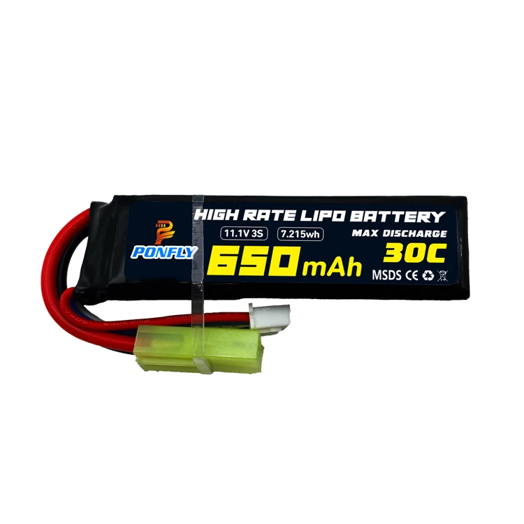 PONFLY горячая распродажа 3S 11 1 В 650 мАч страйкбол BB пистолет батарея 651866 30C Lipo для гелевого бластера RC игрушечный