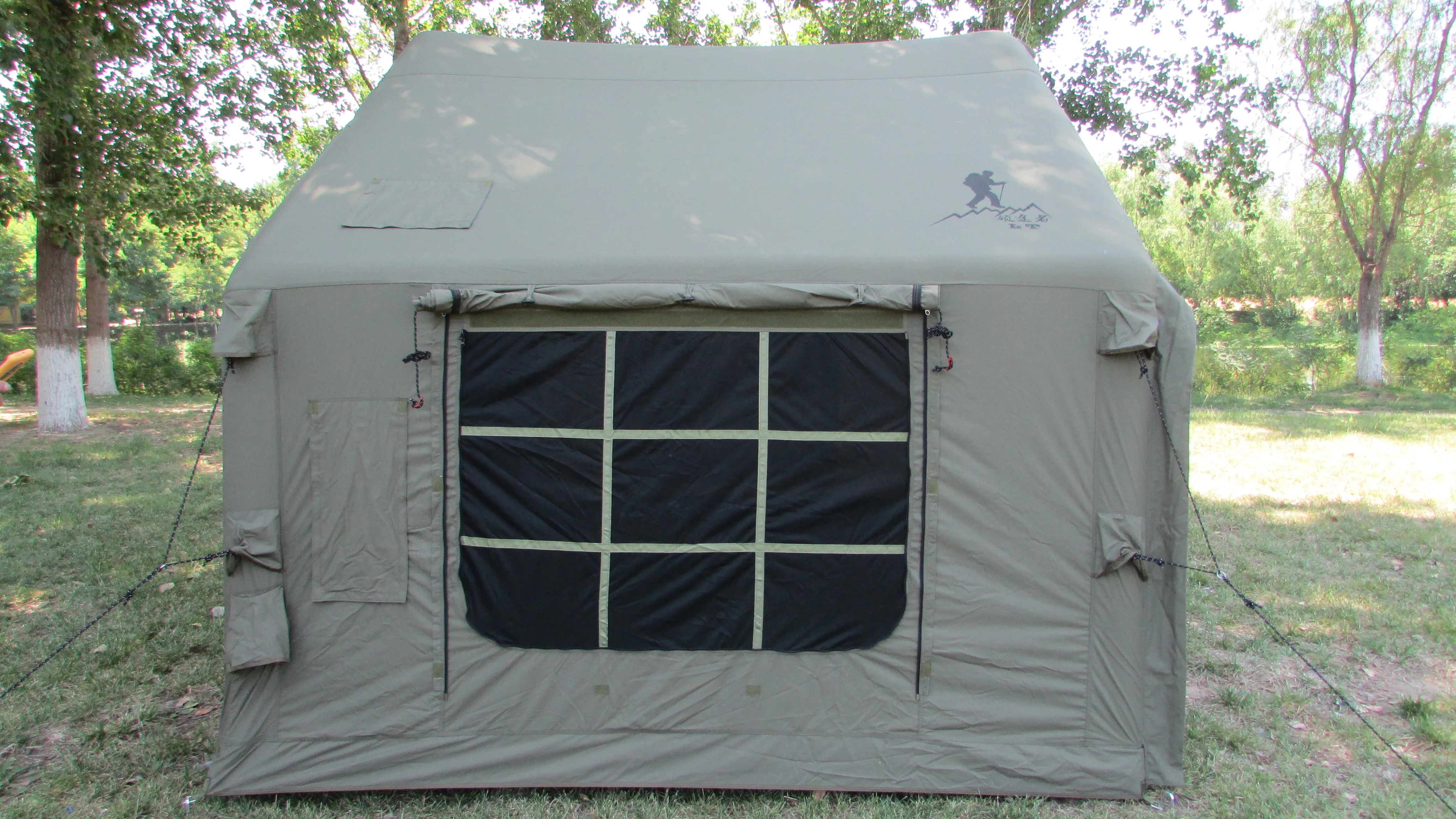 Luxury PVC & Oxford Cotton Air Tent Waterproof Inflatable Camping Tent for Comfortable Outdoor Adventures