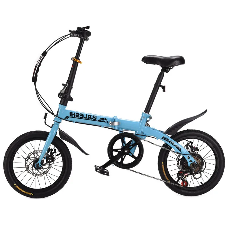Mini Folding City Bike 7-Speed Fixed Gear Club BMX Road Bike for Adults Reliable Magnesium Alloy Disc Brake
