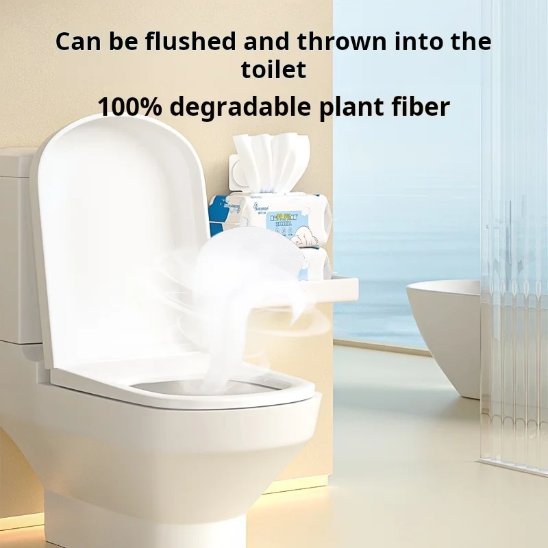 Fabric Fibers Wet Toilet Paper Water Soluble With Daily Life Cleaning