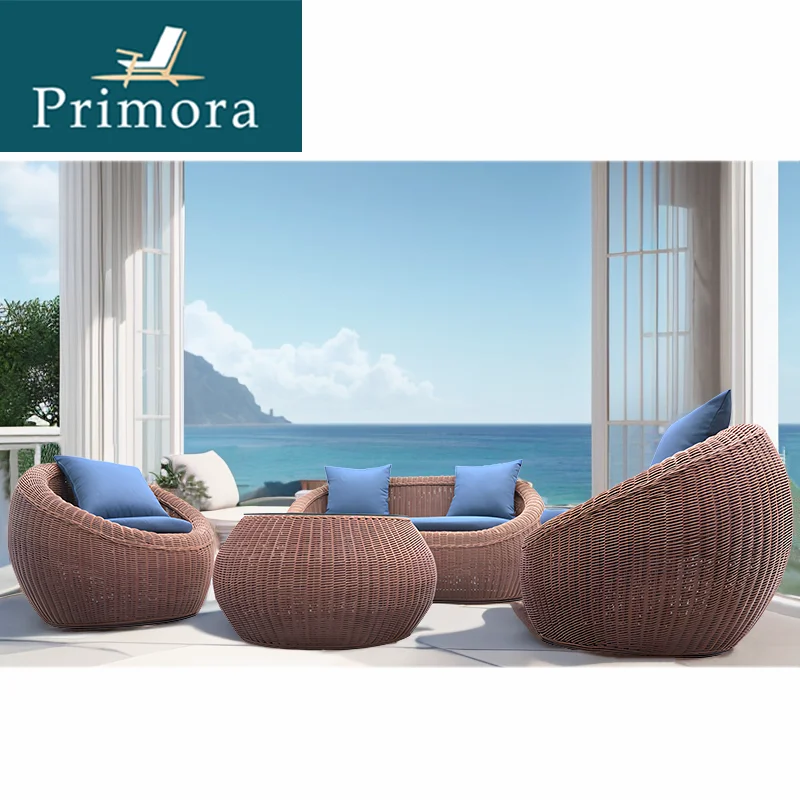 Waterproof Veranda Balcony Courtyard Backyard Patio Patio Garden Out Door Outside Outdoor Funiture Out Couch Furniture Sofa Set