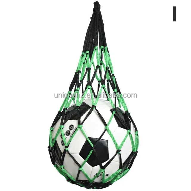 1PC Football Net Bag Nylon Bold Storage Bag Single Ball Carry Portable Equipment Outdoor Sports Soccer Basketball Volleyball Bag