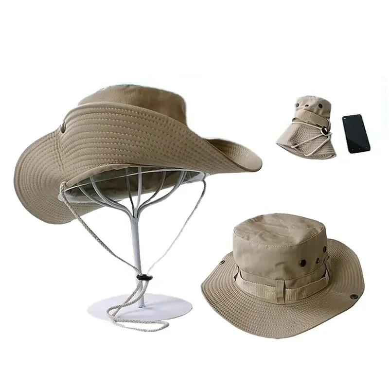 Hot sale outdoor climbing fishing bucket hat fishing hat cap foldable boonie hats&caps