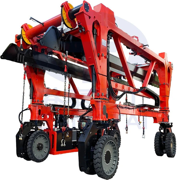 50t Straddle Carrier Rtg Type Rubber Tyred Container Gantry Crane