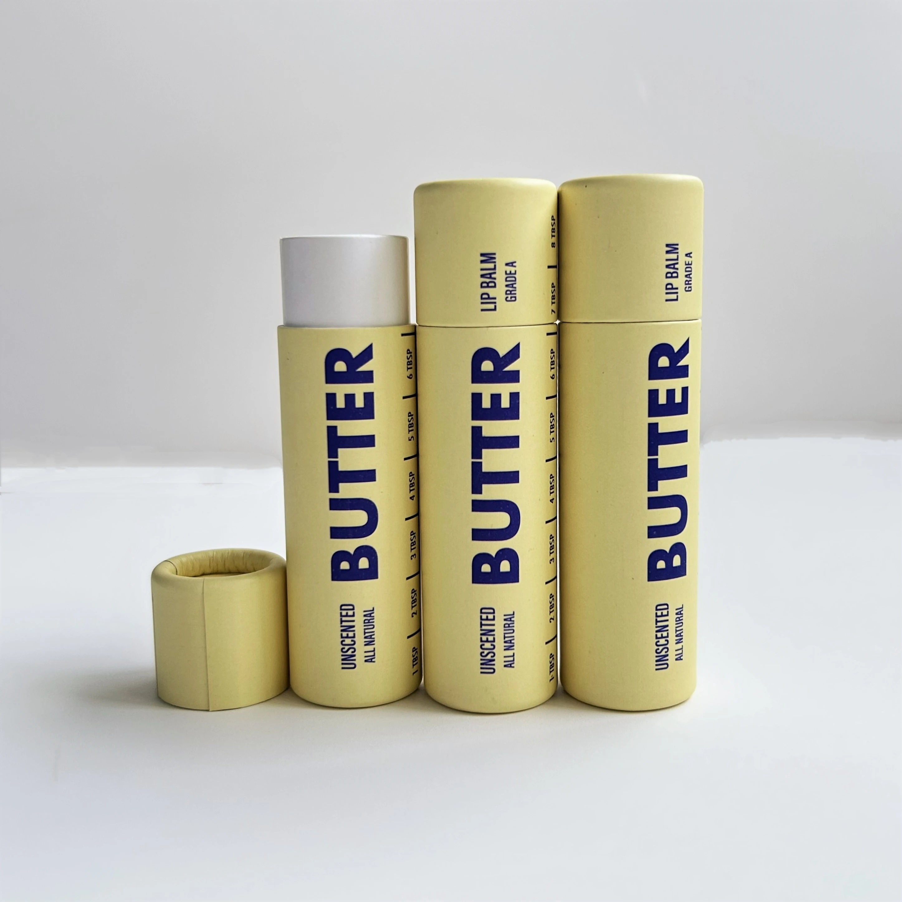 Paper Tube for Butter Food Paper Packaging for Sale Wax Lined Cardboard Tube Craft Paper Tube