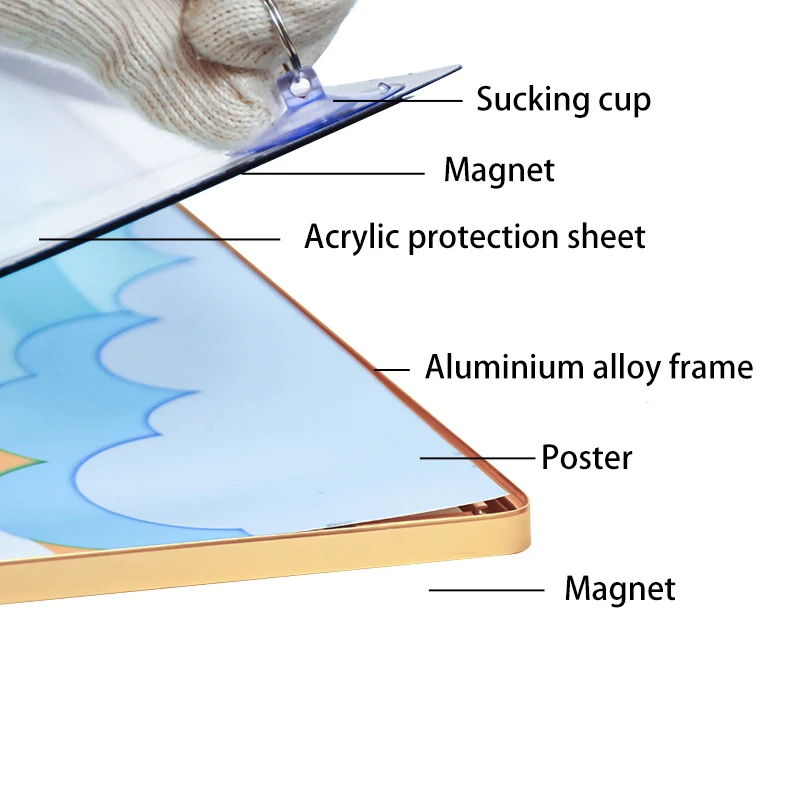 in stock 20x28 inch a1 plastic black window slim poster frame