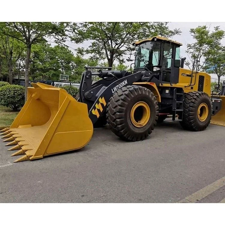 Фронтальные погрузчики LW700 LW700FN LW700KN с номинальной нагрузкой емкостью 7 Т ковшом 6cbm для Алгерии лидер продаж
