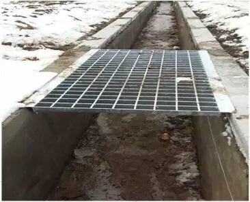 Mild carbon  hot dip galvanized trench cover steel grating for driveway drainage