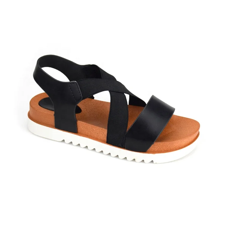 Индивидуальные женские сандалии; Женские сандалии на плоской подошве с перекрестными ремешками; Летние шлепанцы для женщин; Черные шлепанцы; OEM поставщик