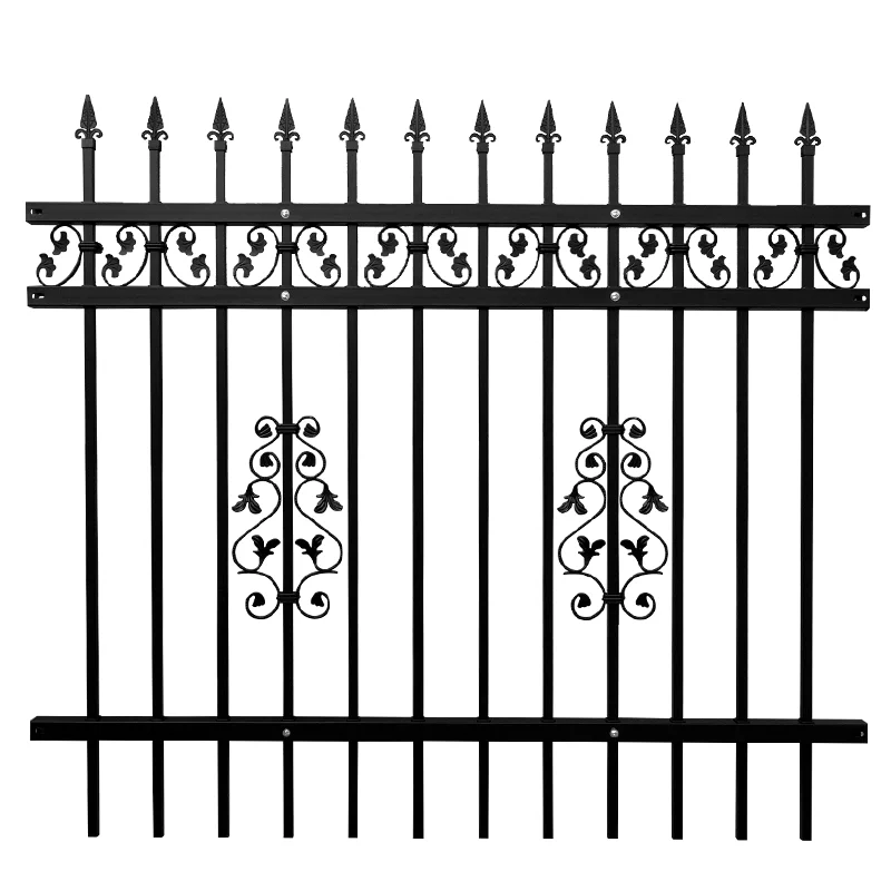 Hot Sale  garden fence metal decorate Palisade Fence Metal Fencing