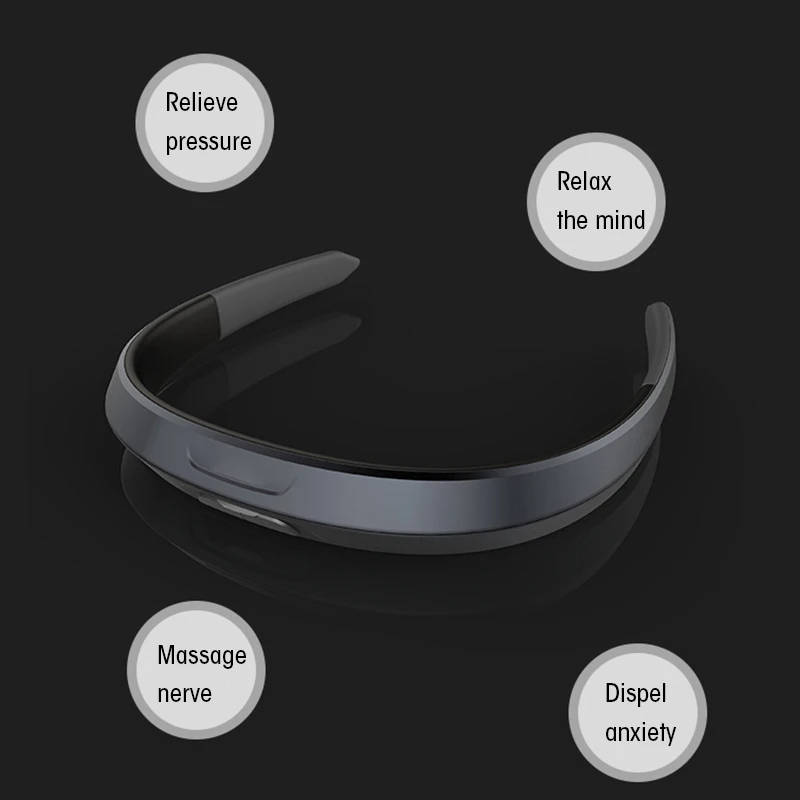 2024 New Deep Physiotherapy Electric Pulse Office Home Outdoor Multifunction Acupuncture Point Type Head Massager