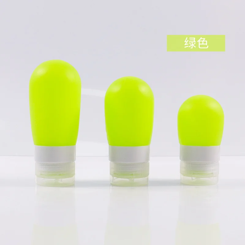 37ml 60ml 89ml bottle portable soft silicone travel bottle set squeeze tube container
