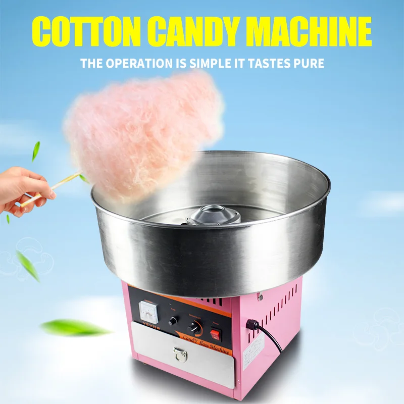 Maquina Algodao Doce Algodon De Azucar Professional Electric Commercial Sugar Floss Sweet Cotton Candy Maker Machine For Sale