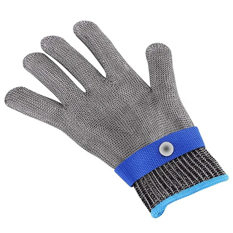Cut Resistant Durable Rustproof Butcher Stainless Steel Mesh Metal Wire Cutting Protection Gloves