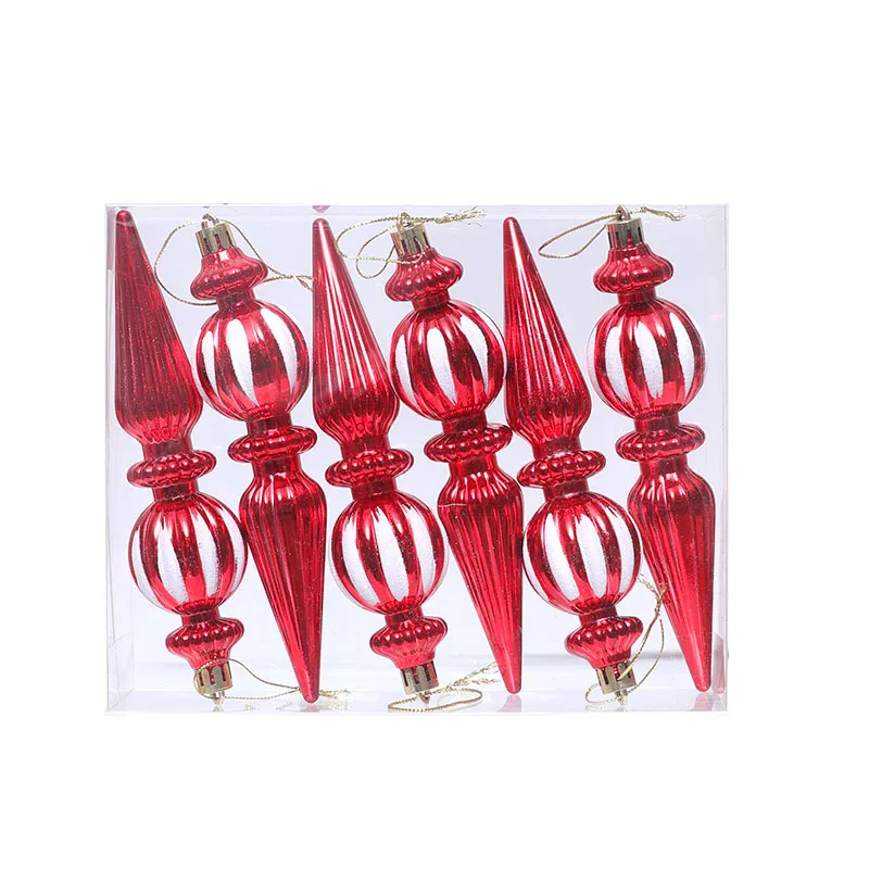 2024 New Arrival Christmas Tree Ornaments Plastic Christmas Ornaments Hanging Lollipop Tree Decoration with Ropes