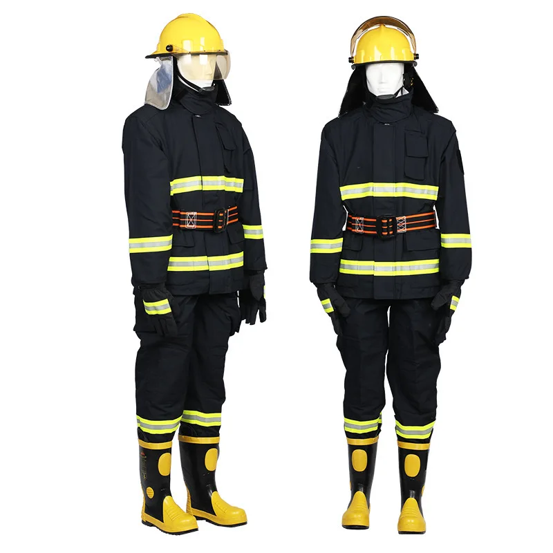 Firefighter set firefighting equipment firefighting suit