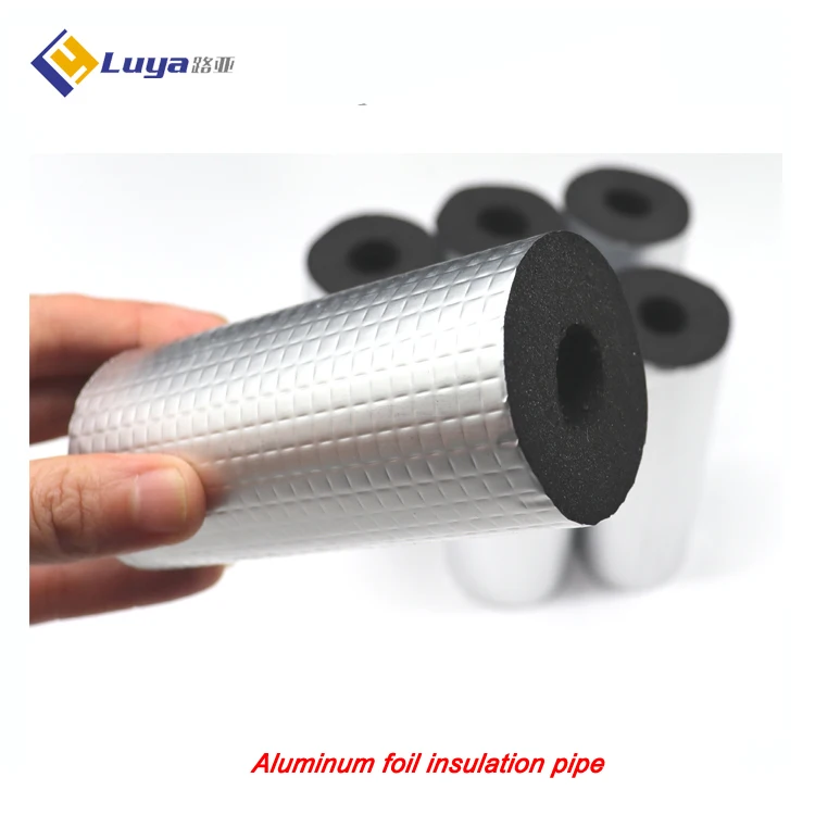 bulk  Black Elastomeric Closed Cell NBR PVC Rubber Foam Pipe for Central Air Conditioning System insulation