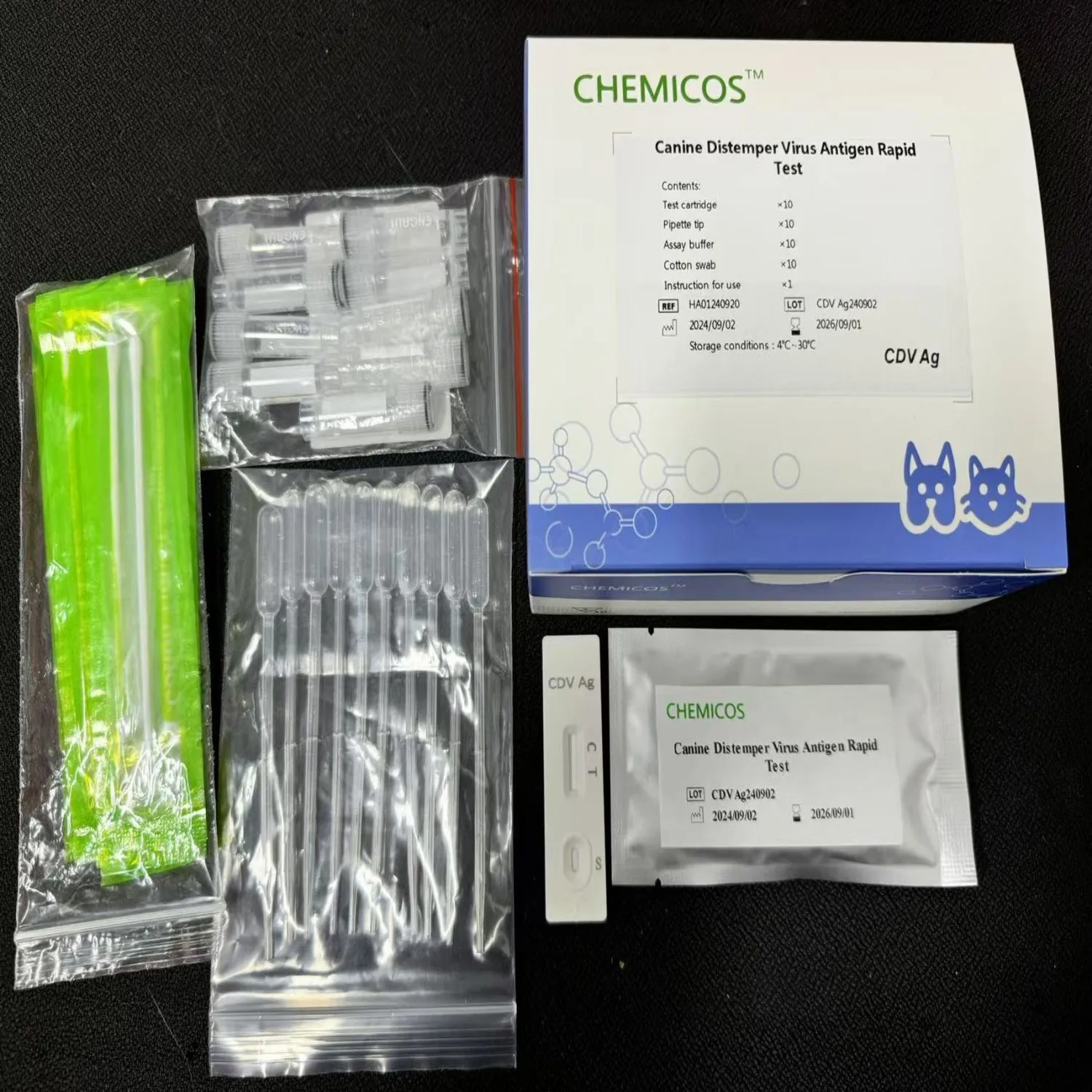 Canine Distemper Virus Antigen Rapid Test Rapid Bioassays For Canine Disease Detection And Animal Diagnosis