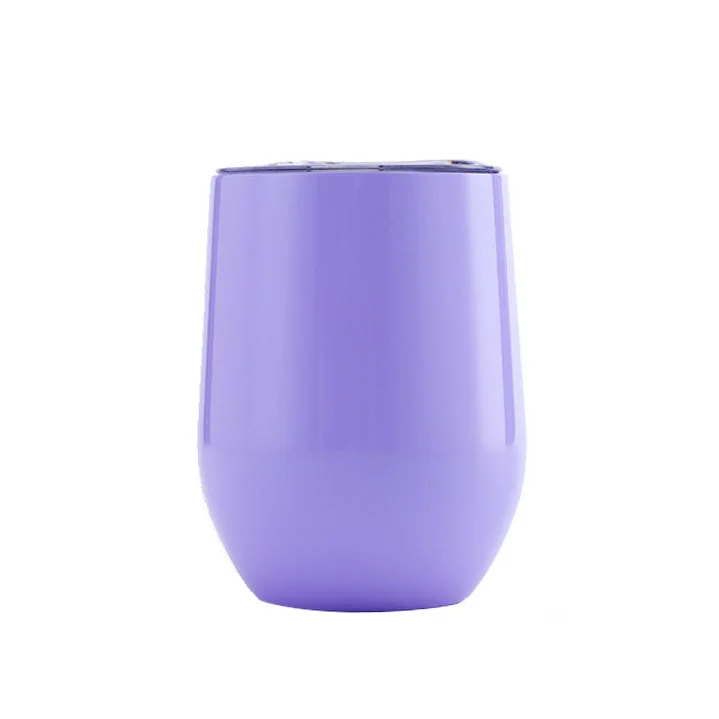 12oz 360ml Egg Shape Stainless Steel Drinking Cup Double Wall Vacuum Insulated Sports Water Thermos Cup Bottle BPA Free