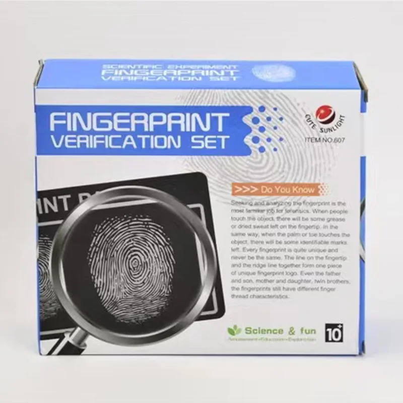 Unisex DIY STEM Physics Educational Toy  Science & Engineering Toys Fingerprint Forensics Lab Set