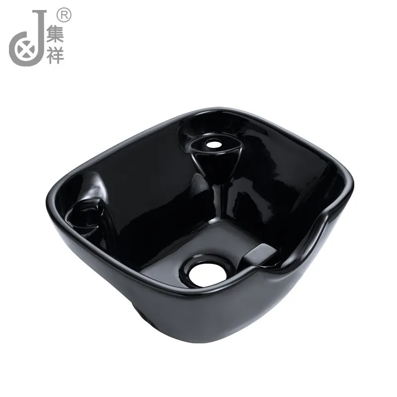 Barbershop Furniture Hairdressing Shampoo Bowl Shampoo Basin Beauty Salon Furniture Color Plastic Contemporary Black 10pcs 0802