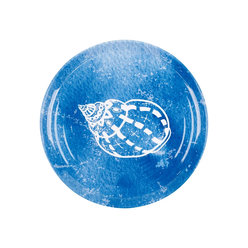 Wholesale unbreakable blue melamine dishes plate dinner tableware for restaurant hotel party