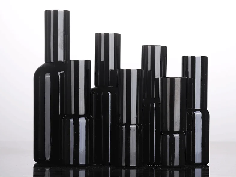 100ml Glass Spray Perfume Bottles Shiny Black 30 ml Glass Bottle With  Dropper