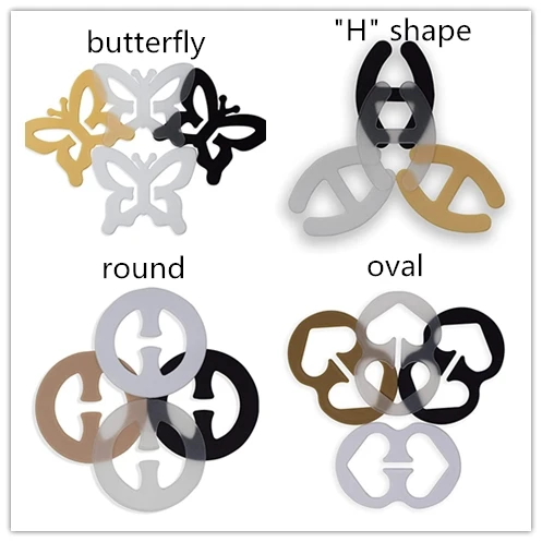 Custom Shape Plastic Bra Strap Clips Non-Slip Bra Buckle Clips Bra Straps Control Clip