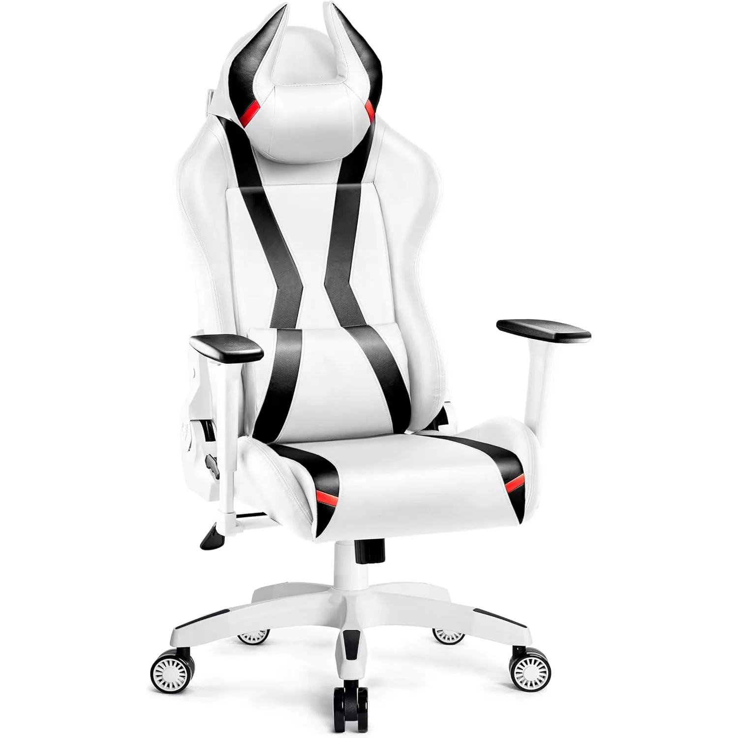 New Arrival Executive Computer PC Game Chair Pu leather White Gaming Chairs High Back Swivel Chair Racing Seat for Live House