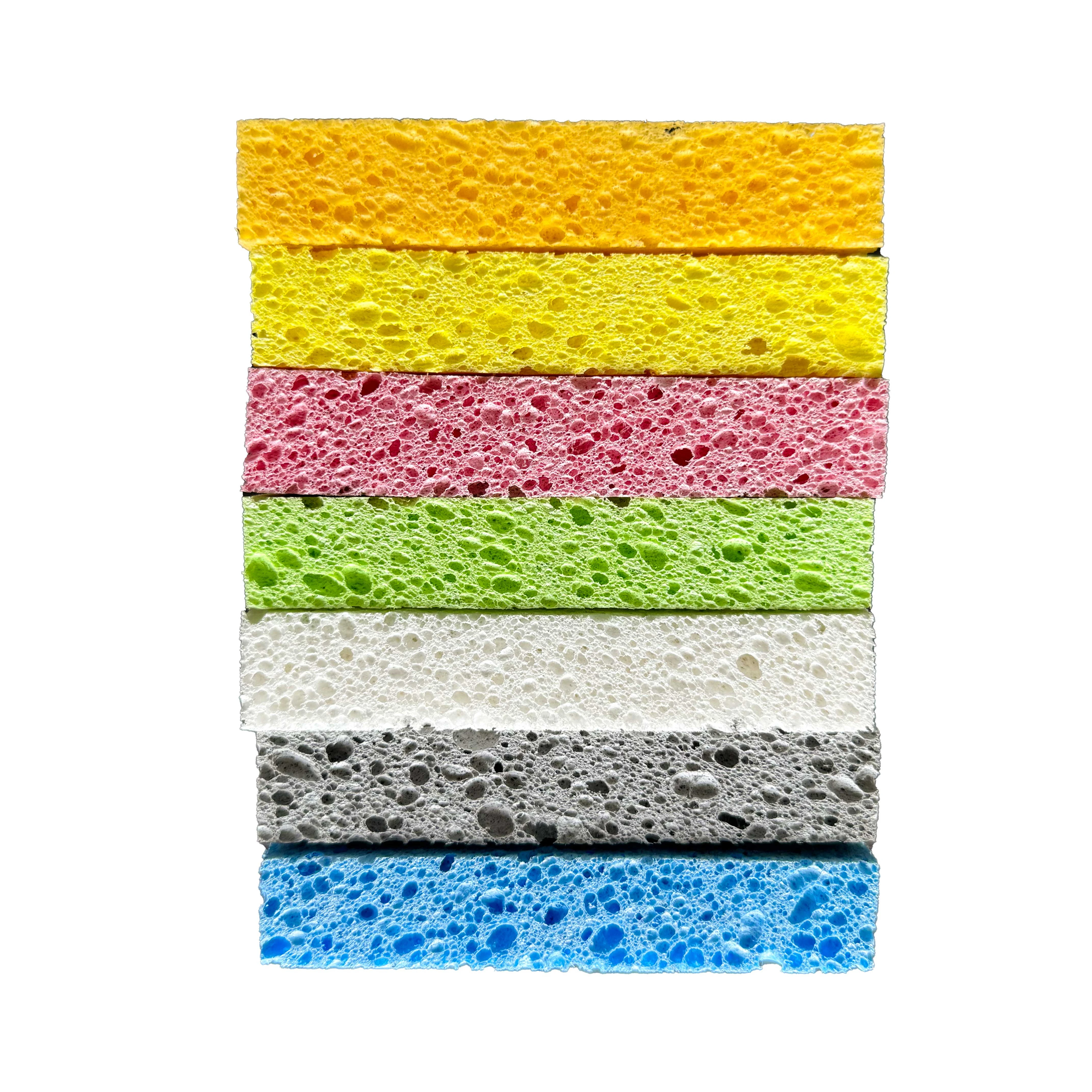 Natural Vegetable Cellulose sponge Kitchen Dish washing Sponge  Wood Pulp Multi-Functional Cleaning  Sponge  Scouring Pads
