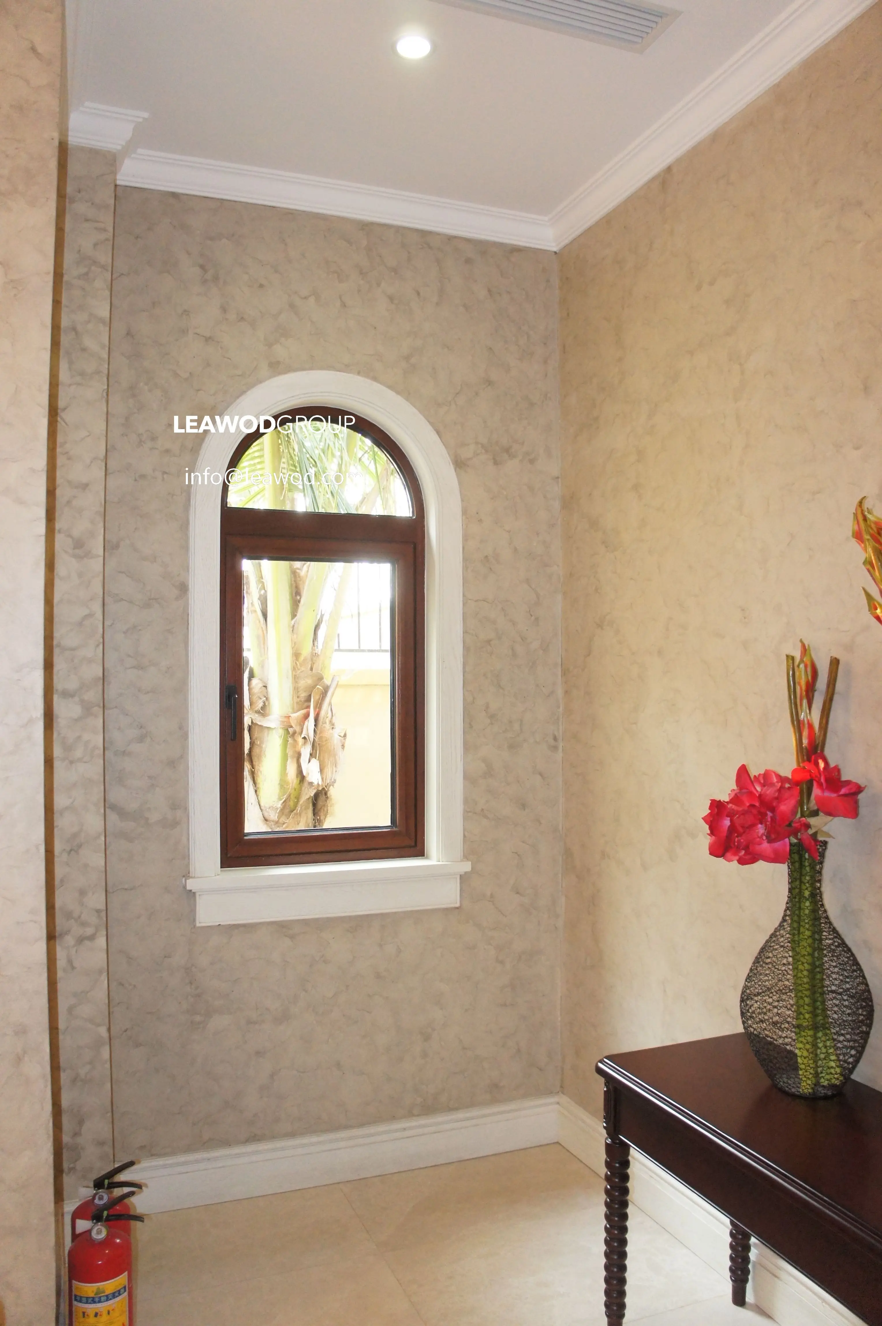 Seamless Welding Arched Window Factory Hot Sale Double Panel Glass customization Arc Smart Window
