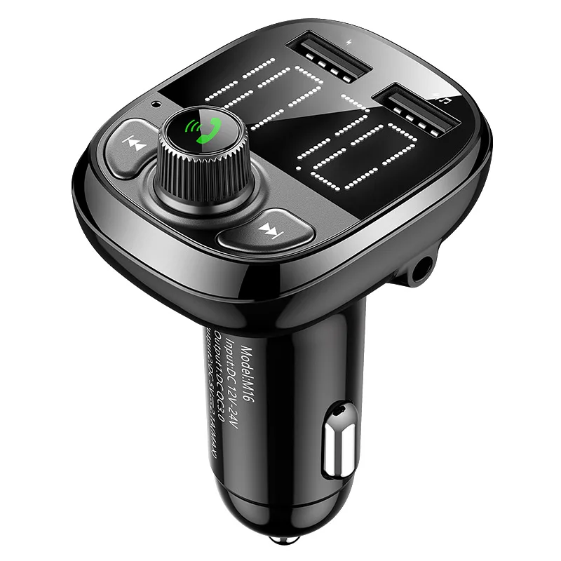 Многофункциональное автомобильное зарядное устройство с Bluetooth-плеером и USB-преобразователем без потерь качество звука FM-передатчик напряжение 12-24 В