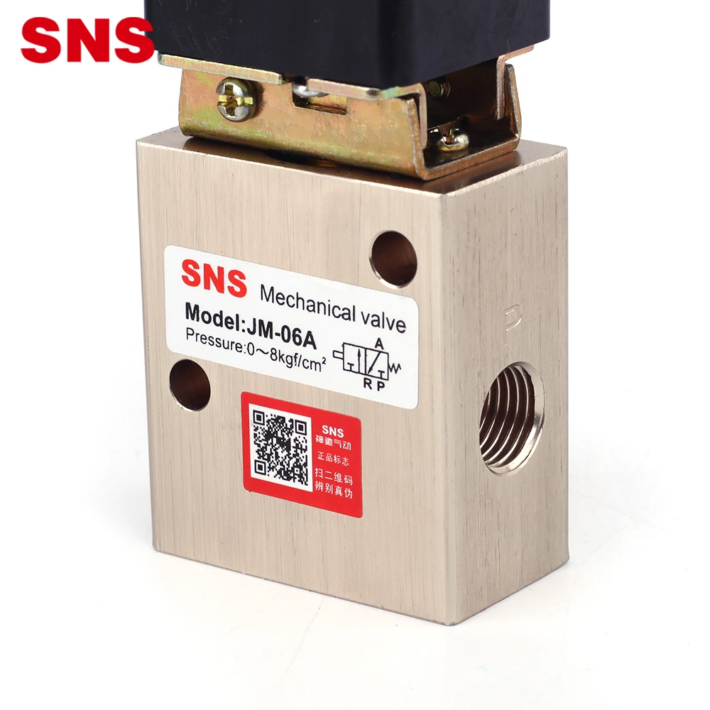 SNS JM series  High quality air pneumatic hand switch control mechanical valves