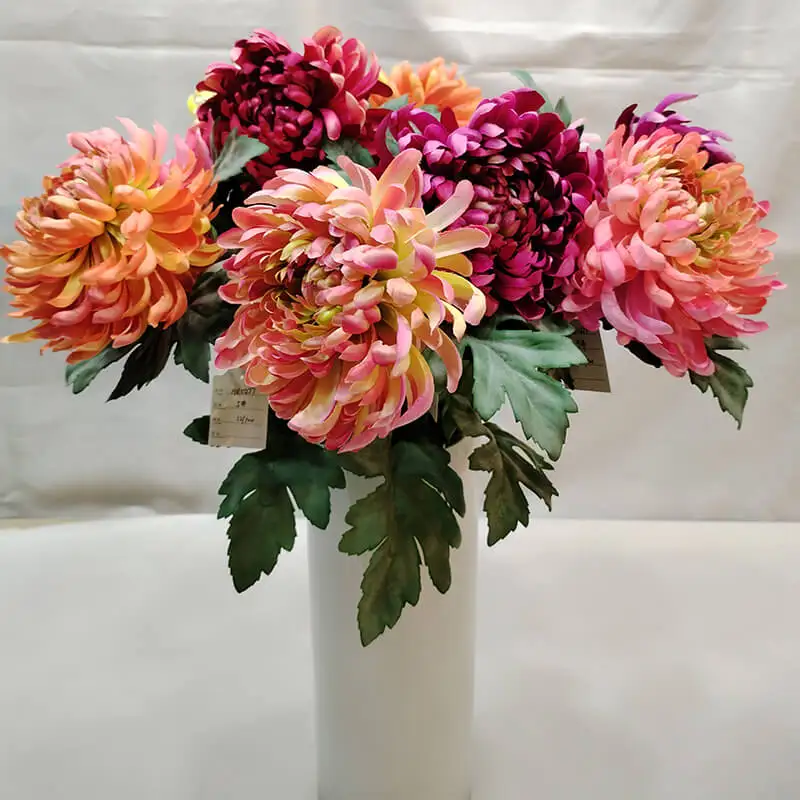 Sen Masine fake flowers real touch Artificial Chrysanthemum for Artificial Chrysanthemum Table Floral centerpieces