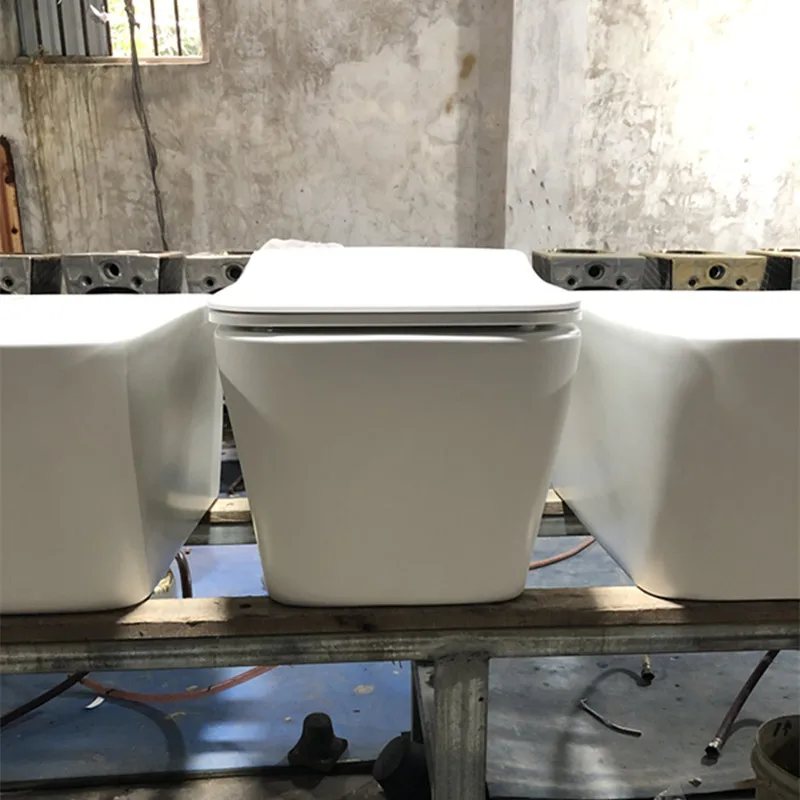 ceramic new design matt colors wall hung wc toilet  matt white red yellow orange blue pink bathroom wall toilet bowl
