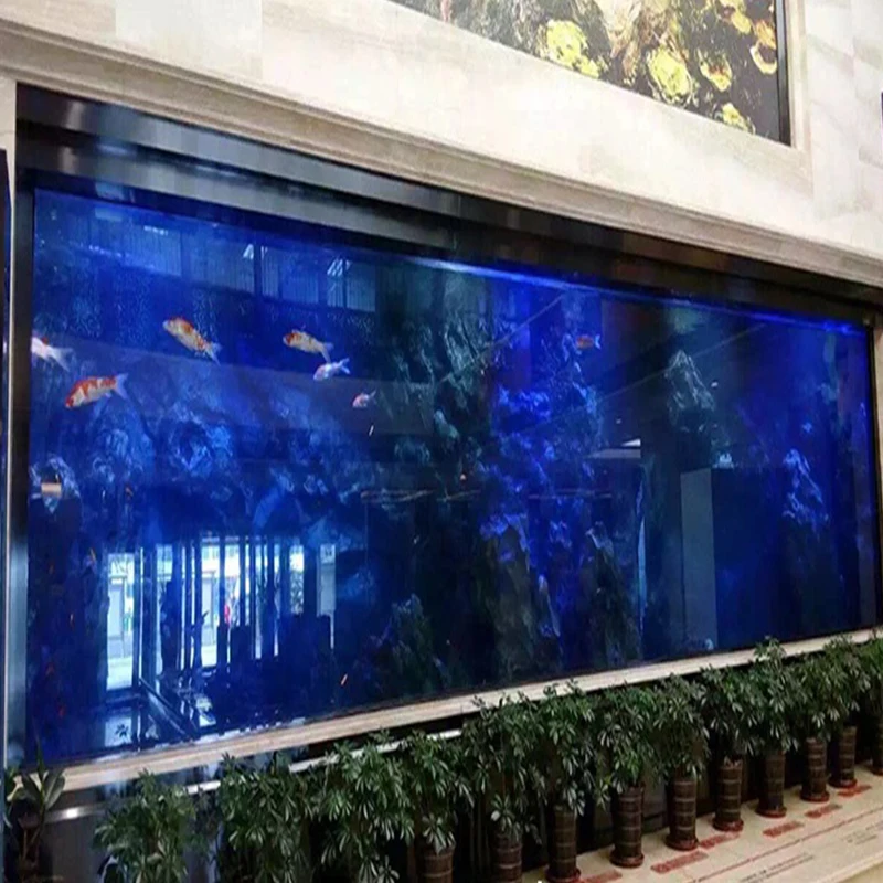 Cheap price wholesale clear round acrylic fish tanks 300 gallon large aquarium