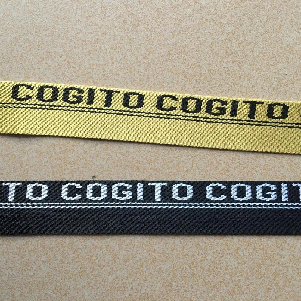 
hot selling custom white color D ring polyester fabric belt 