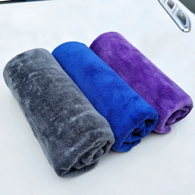 Hot Selling Thick Absorbent Hair Polishing 30*70CM Wool Non-hair Cleaning Microfiber Car Wash Cloths Towel