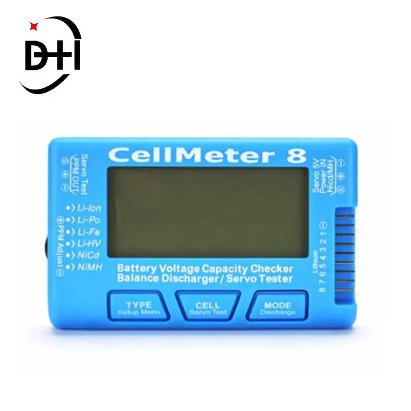 Напряжение батареи для проверки емкости CellMeter 8 синего цвета на возраст от 1 года до лет S LiPO LiFe никель-металл-гидридных и никель-кадмиевых типов аккумуляторов 5 в умный