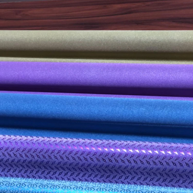 Customized Support Samples Packaging Use Metallized Thermal Sparkly Glitter Film For Textile