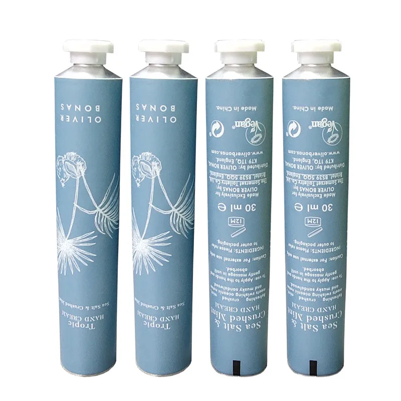 Personalized Aluminium Tube Creams Packaging Cleansing Milk Face Wash Bang Body Collapsible Tubes Cosmetics 100g 3.3oz