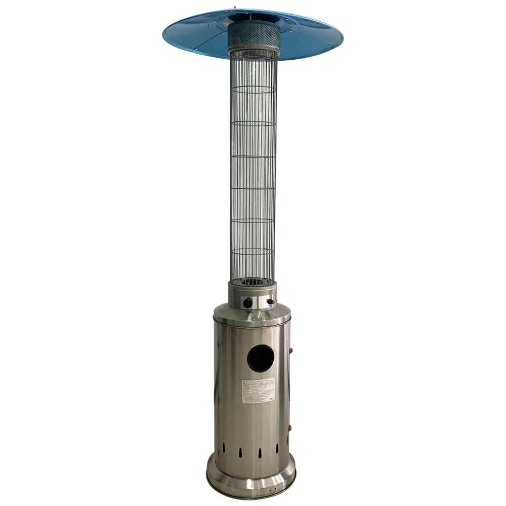 outdoor rapid warming gas heater safety  glass tube patio heater