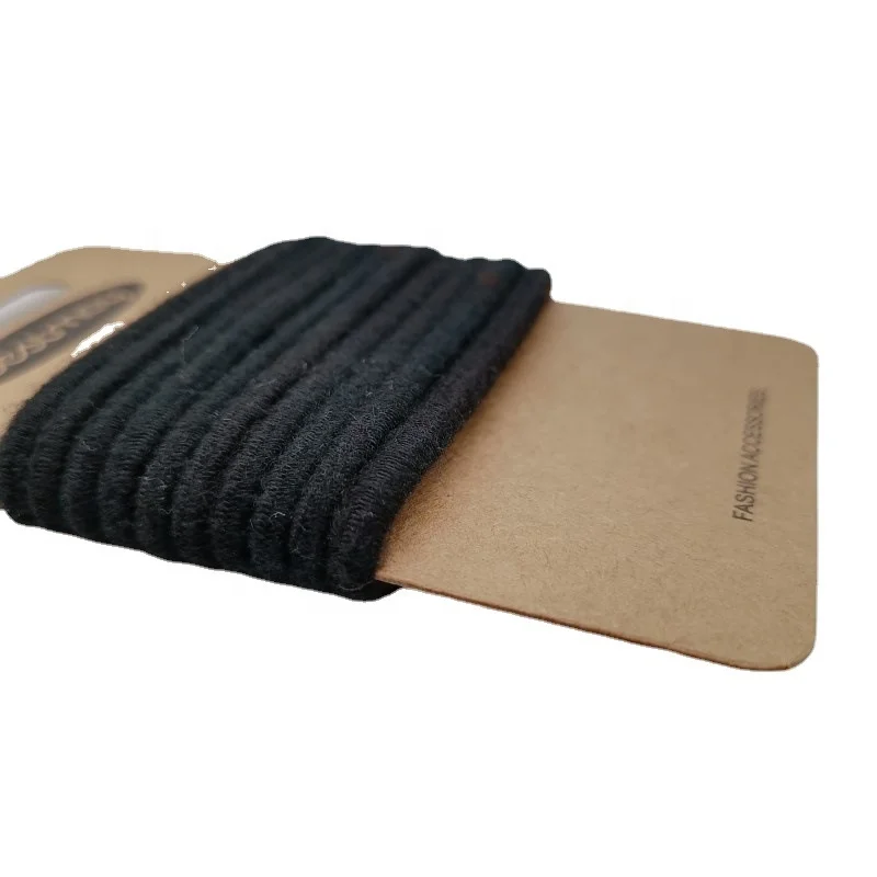 Биоразлагаемая резинка для волос из органического хлопка, эластичная резинка для волос, аксессуары для волос для женщин